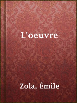 L'oeuvre - ebook